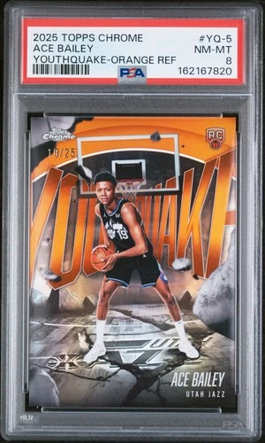 2025 Topps Chrome Ace Bailey Refractors Orange (RAW)