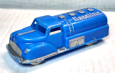 #ad Vintage Renwal 4 1 4quot; Blue Plastic Gasoline Truck NICE $6.95