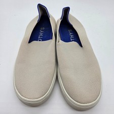 Rothy's The Sneaker Womens 6.5 Sand Shell Beige Slip On Knit Shoes