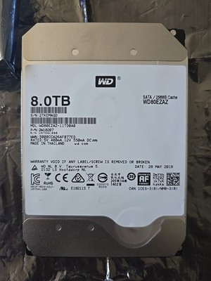 Western Digital 8TB Internal Hard Drive 3.5'' WD80EZAZ