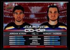 2024-25 Upper Deck #CGO-15 Jordan Kyrou / Robert Thomas Gaming Co-Op