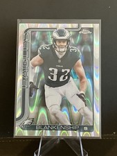 2025 Topps Chrome Football Reed Blankenship Raywave Refractor - Eagles