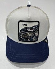 Goorin Bros Toxic Snake White/Blue Trucker Hat - New With Tag
