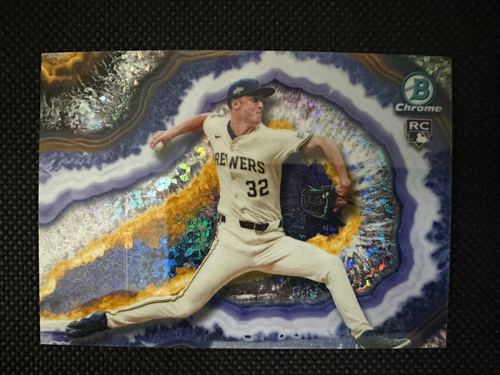 2026 Bowman Chrome Crystallized Jacob Misiorowski Brewers RC Rookie SSP