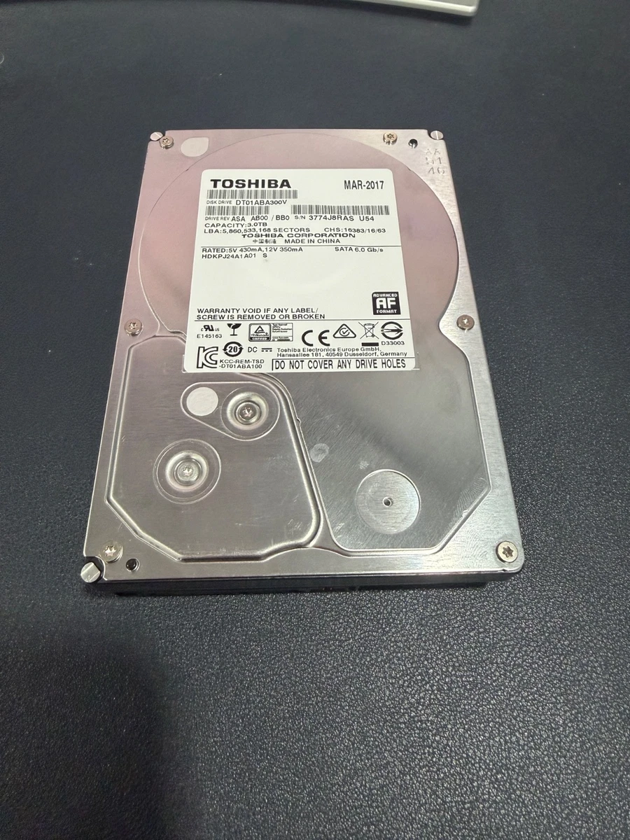 未開封】HDD 3TB×3個 TOSHIBA HGST 未開封】HDD 3TB×3個 TOSHIBA HGST