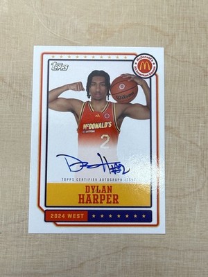 2024 Topps Chrome Mcdonald's All American - Event Autograph Dylan Harper  onCard