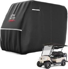 Waterproof Golf Cart Cover, Universal Heavy Duty Large Golf Cart Rain Cover with