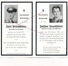 Nr 54196 Sterbebild  Deutscher LW Soldat  1944 Witebsk  Russland  + Mutter  1962