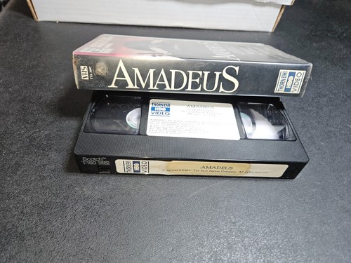 Amadeus (VHS, 1984) Mozart Rare Music Biography Thorn EMI HBO Big Box Clamshell - Picture 3 of 4