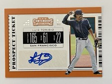 2019 Panini Contenders Draft Picks Luis Toribio RC Auto Prospect Ticket #25