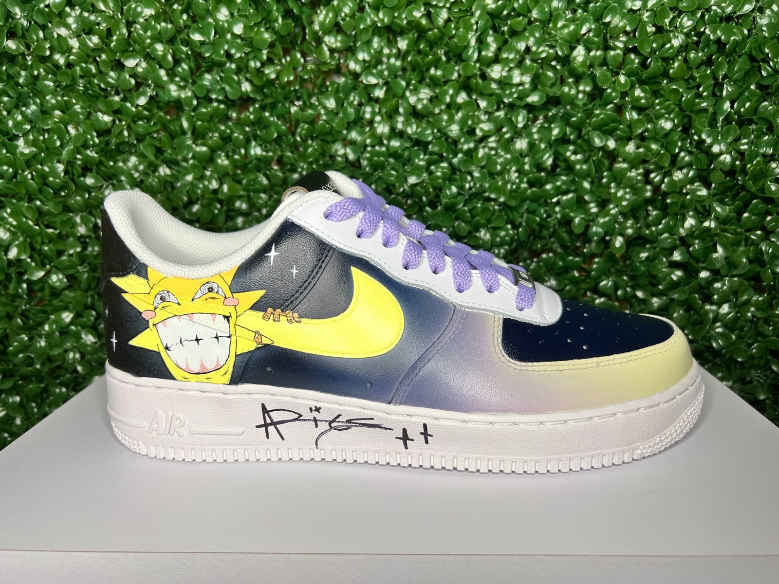 Aries x Bizon Custom 1 of 10 "BELIEVE IN ME" Sneakers Signed by Aries - Sz 9.5M image 3
