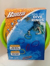Pool-Time Dive Rings Easy to See Underwater Banzai 6 New