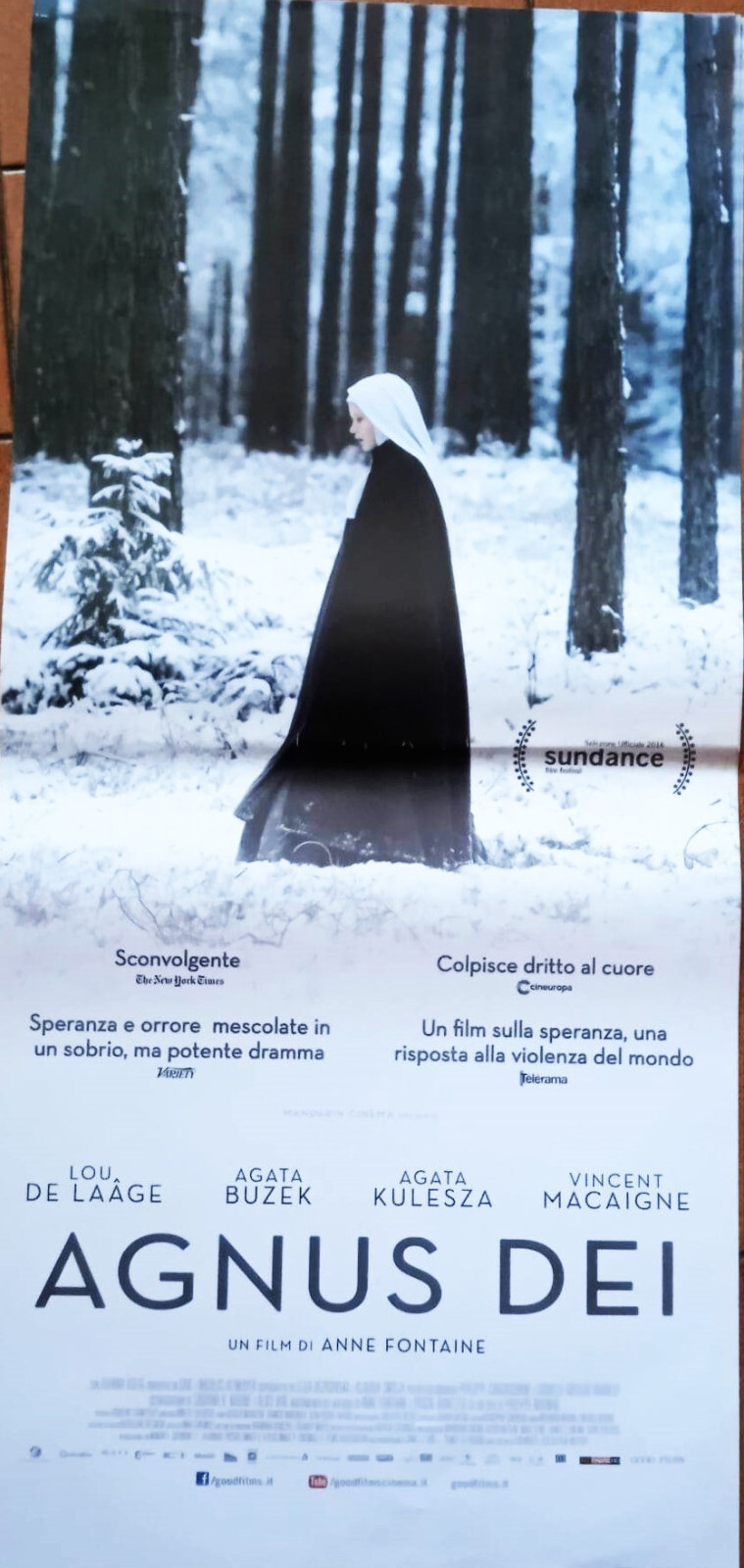 Locandina originale film Agnus Dei (2017) - Regia di Anne Fontaine