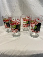4 Retro 12 oz Drinking Glasses Commemorating the movie "A CHRISTMAS STORY"