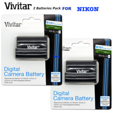 2x Vivitar EN-EL15B Battery for Nikon Z SERIES CAMERAS NIKON Z6 NIKON Z7 DSLR