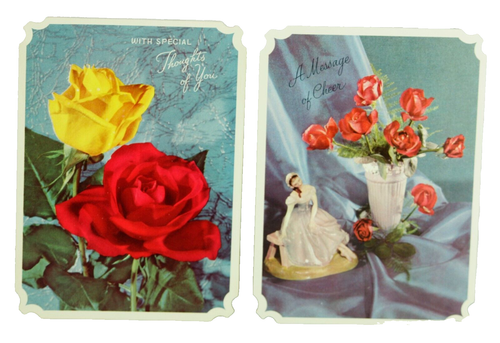 Vintage Radiant Rose Photochrome All Occasion Card Set + Envelopes & Orig. Box - Bild 9 von 12