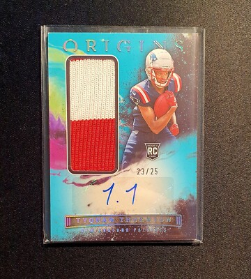 Tyquan Thornton RPA 23/25 - 2 Colour Patch - New England Patriots - Origins 
