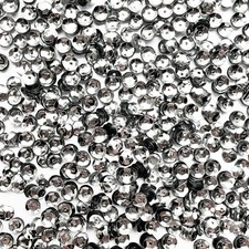 5mm Cup Sequins Silver Shiny Metallic Medium Hole Made in USA
