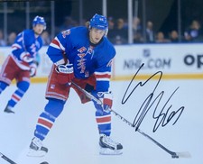 Carl Hagelin  Signed New York Rangers  8x10 Photograph