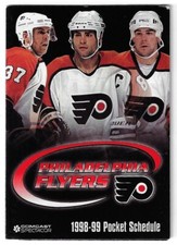 1998-99 Philadelphia Flyers NHL Hockey Schedule !!! Phantoms Ticket Infos
