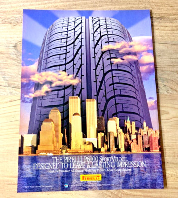 PIRELLI P6000 WORLD TRADE CENTER TWIN TOWERS - USA CLASSIC AMERICAN TIRE ADVERT