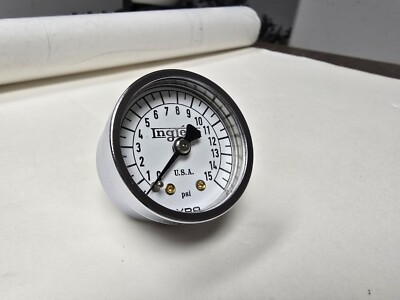 VINTAGE  VDO INGLESE 1.5 FUEL PRESSURE GAUGE 153 002 0-15 PSI Hot Rod Gasser 