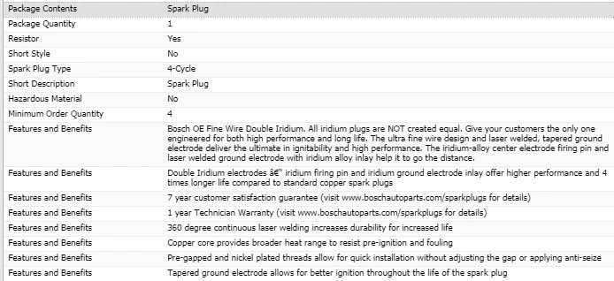 8 Spark Plugs Bosch Double Iridiums For 1982 OLDSMOBILE CUTLASS SUPREME V8-4.4L - Image 4 of 4