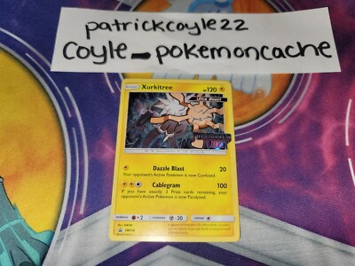 Xurkitree Holo Forbidden Light Stamped Prerelease Black Star Promo SM116 NM