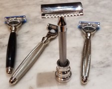 Razor Stand CNC Machined Aluminum Polished With Half Inch Hole - Made In USA 