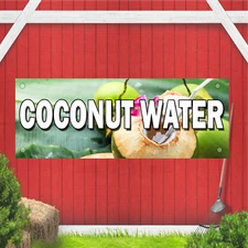 Coconut Water Indoor Outdoor Vinyl Banner Design