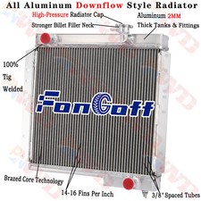 4 Row Radiator For 1968-1984 Toyota Landcruiser Fj40 Fj45 Base Sport 3.9l 4.2l