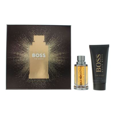 Hugo Boss The Scent Piece Gift Set: EDT 50ml Shower Gel 100ml For Men 