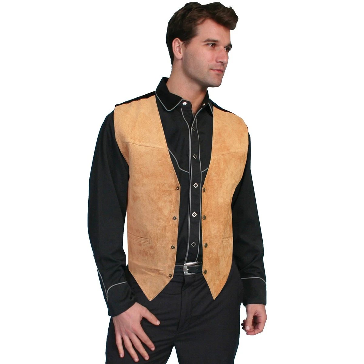Scully suede best sale vest