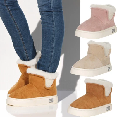 ANTONIO Damen Hausschuhe Kuschel Hüttensocken Stiefel Boots warm Stopper gefüttert