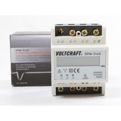 Voltcraft DPM-314D digitaler Drehstromzähler Stromzähler... + Defekt (264537)