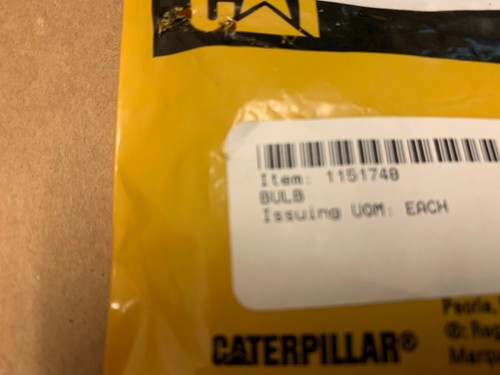 ONE GENUINE CATERPILLAR BULB 1151748 - SOLD INDIVIDUALLY - Picture 4 of 4