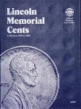 Whitman Folder For Lincoln Memorial Cents Coin No 1 1959 - 1998 Album Model 9000