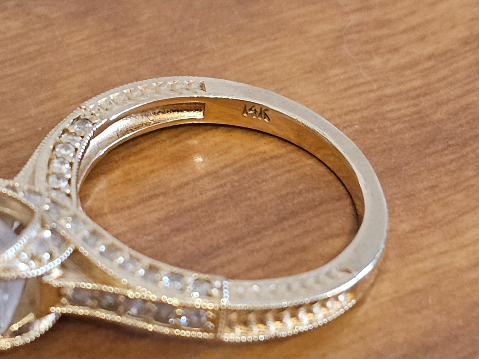 Radiant Princess Simulated Solitaire Diamond Enga… - image 4