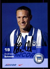 Andreas Schmidt Autogrammkarte Hertha BSC Berlin 2002-03 Original Sig+A 117822