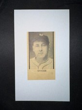 Frank Snyder, Vintage 1936 Photo Card, 3x5 Size, NY Giants