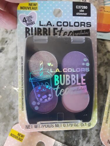 L.A. Colors Set Of 12 Pieces Bubble Tea Lip gloss & Eyeshadow Complete Set! - Picture 10 of 14