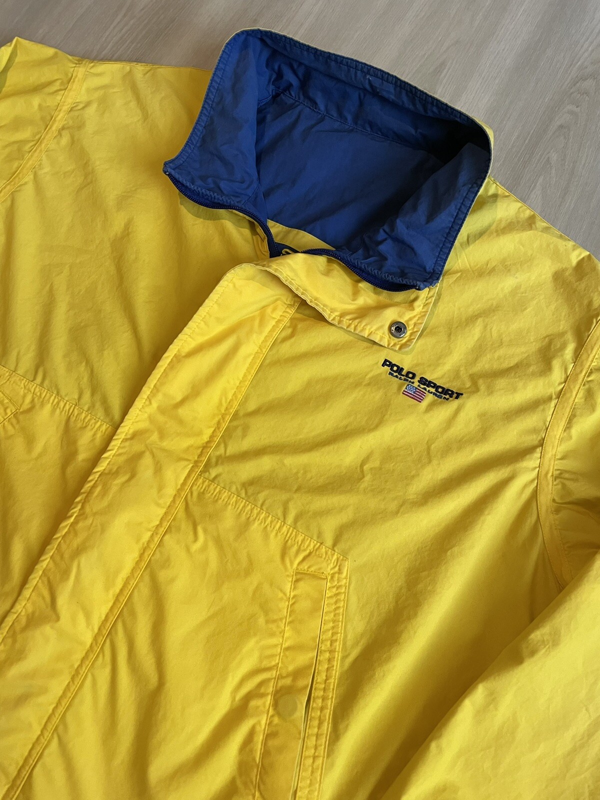 Vintage Polo Sport Reversible Jacket mens 2XL Gem