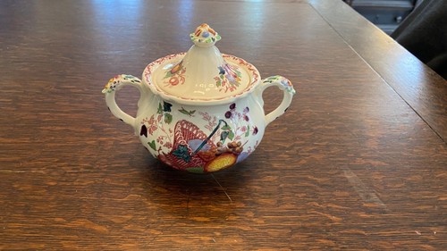 Mason's Ironstone Fruit Basket Sugar Bowl England - Picture 4 of 7