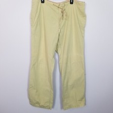 TOMMY HILFIGER Woman Straight Leg Loose Fit Drawstring Khaki Pants Tan Size 18