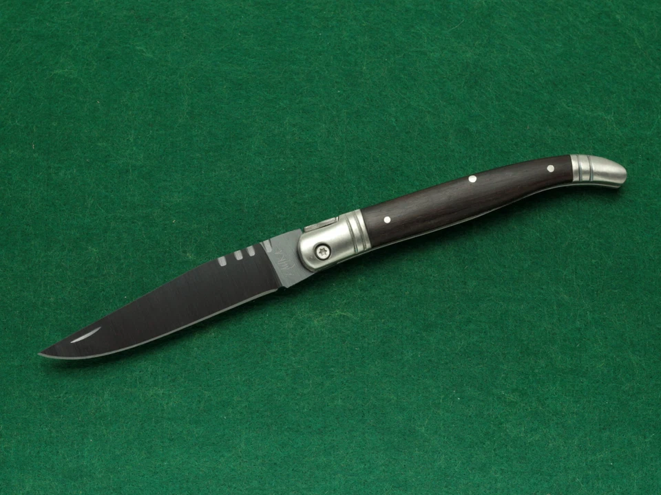 Cuchillo articulado plegable de cerámica negra • Caja de regalo • Nuevo stock antiguo • Envío gratuito Foto 3 de 4