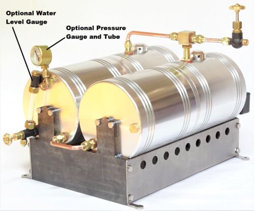 Live Steam - Horizontal Duplex Electric Model Steam Engine Boiler Kit - Picture 2 of 5
