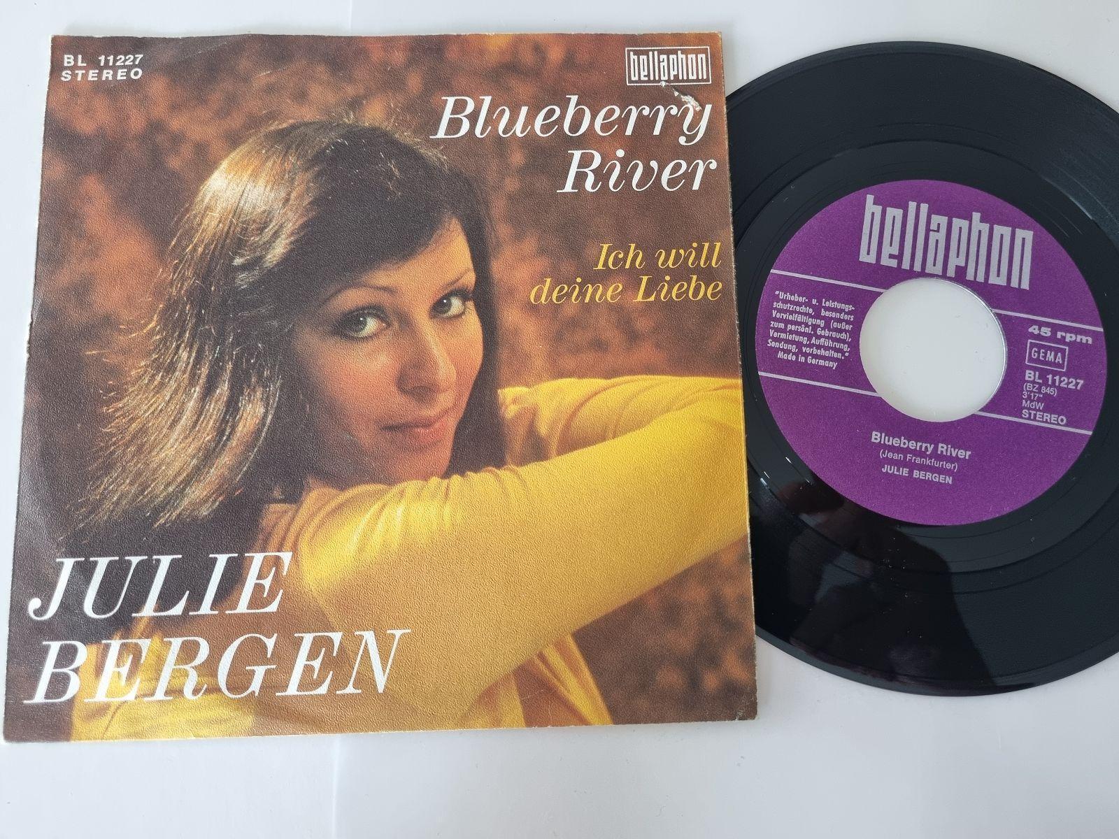 7"" Single Julie Bergen - Blueberry river Vinyl Germany