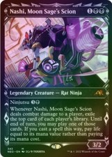 1 x Nashi, Moon Sage's Scion - Foil - Showcase - NEO - LP - MTG - JPL