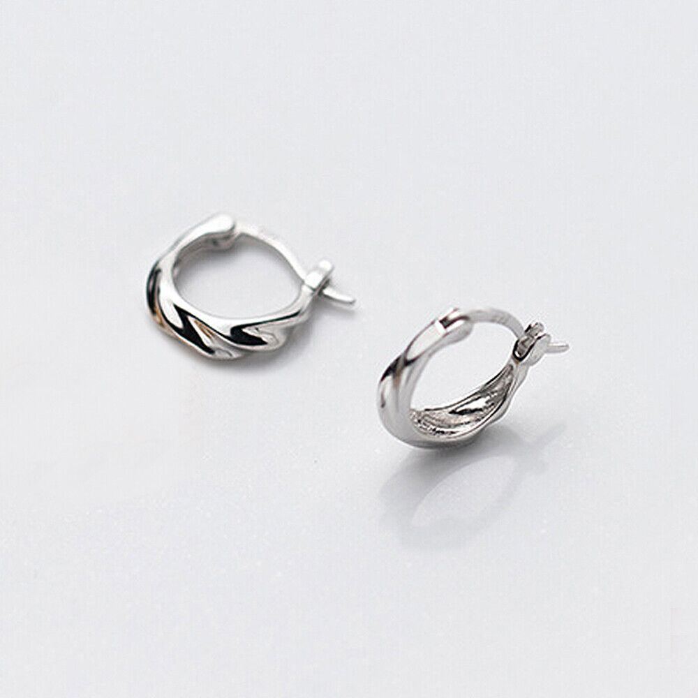 Orecchini a cerchio oversize in argento sterling 925 per donna
