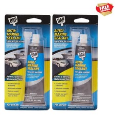 00694 2.8-Ounce Silicone Rubber Auto/Marine Sealant, Clear- Pack of 2
